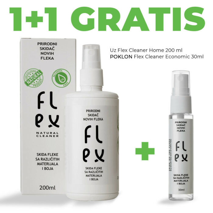 Flex cleaner home i economic pakovanje sa natpisom 1+1 gratis